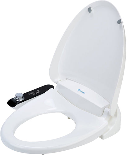 Brondell S100-EW Swash Ecoseat 100 Bidet Elongated Toilet Seat, White