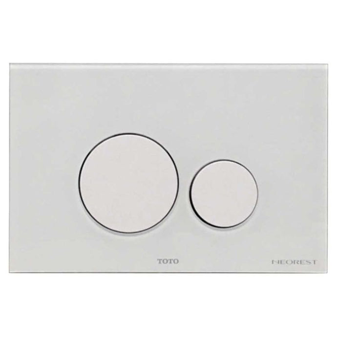 Toto Neorest Rectangle Push Plate for In-Wall Tank Unit - Dual Button - YT994#WH