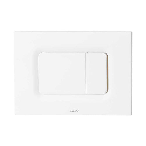 TOTO Rectangle Dual Button Push Plate for RP In-Wall Tank, Matte White - YT920#WH