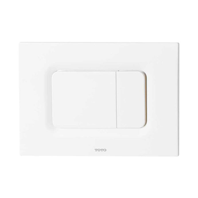 TOTO Rectangle Dual Button Push Plate for RP In-Wall Tank, Matte White - YT920#WH