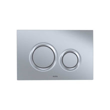Load image into Gallery viewer, TOTO YT930#MS Basic Dual Button Round Push Plate for RP In-Wall Tank - Matte Silver