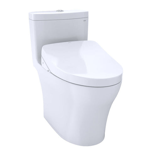 TOTO Aquia IV One-Piece Toilet w/ WASHLET+ S500e in Cotton, 1.0 or 0.8 GPF - TOTO MW6463046CUMFG#01