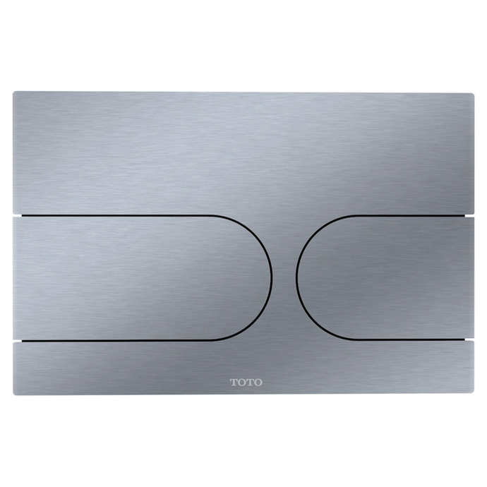 TOTO Dual Button, Wall Round Push Plate, Brushed Stainless Steel - YT970#SS