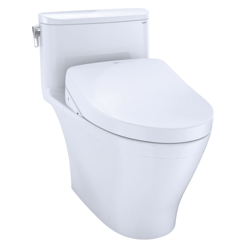 TOTO Nexus One-Piece Toilet w/ WASHLET+ S550e in Cotton, 1.28 GPF, Auto Flush - TOTO MW6423056CEFGA#01