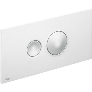 Viega 54710 Visign Style 10 Push Plate for In-Wall Tank - Alpine White