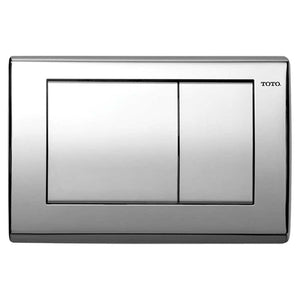 TOTO YT820#CP Polished Chrome Convex Push Plate Dual Button